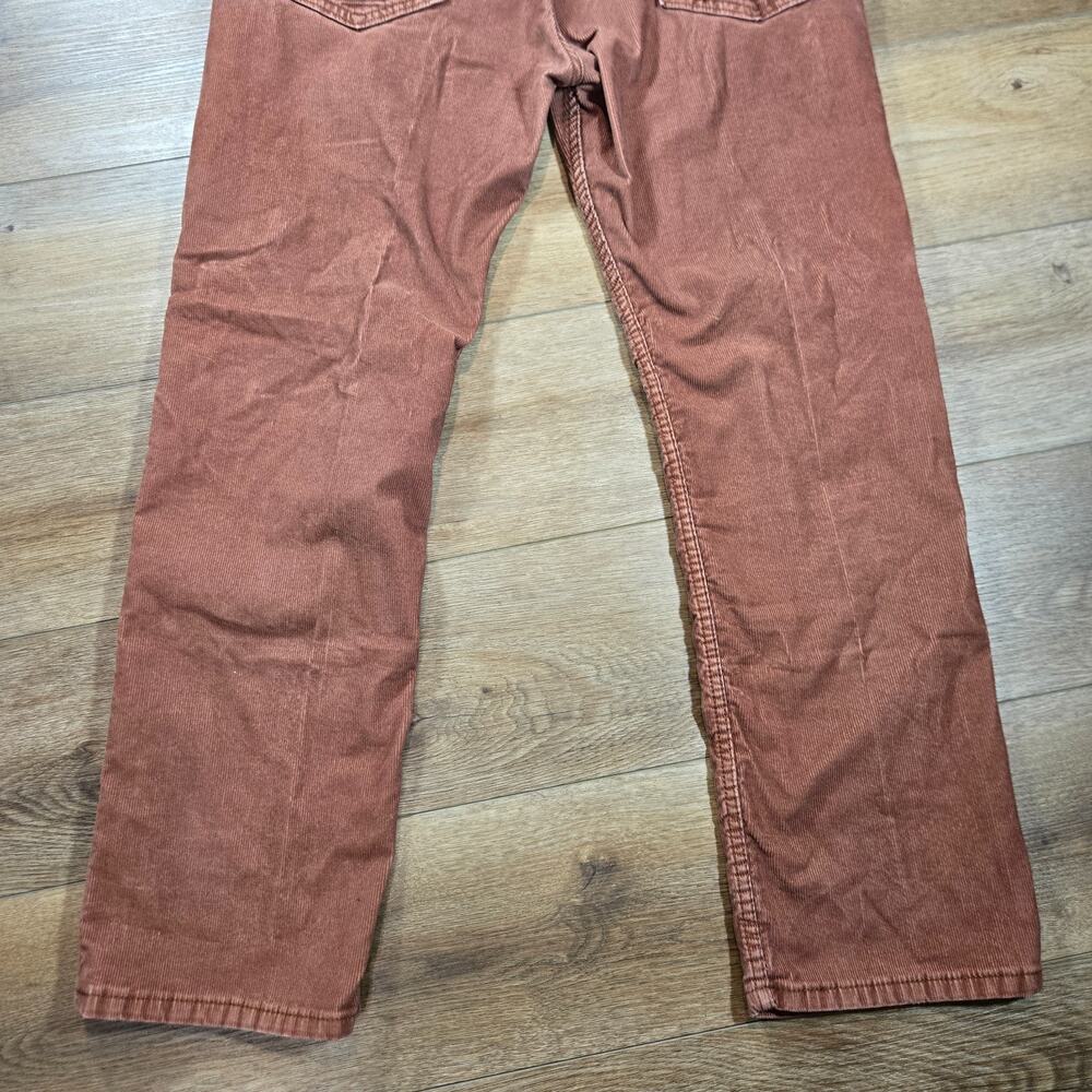 Levis 514 Corduroy Pants 36x30 Rust Brown Straight Fit Stretch Fall Workwear - Picture 13 of 14